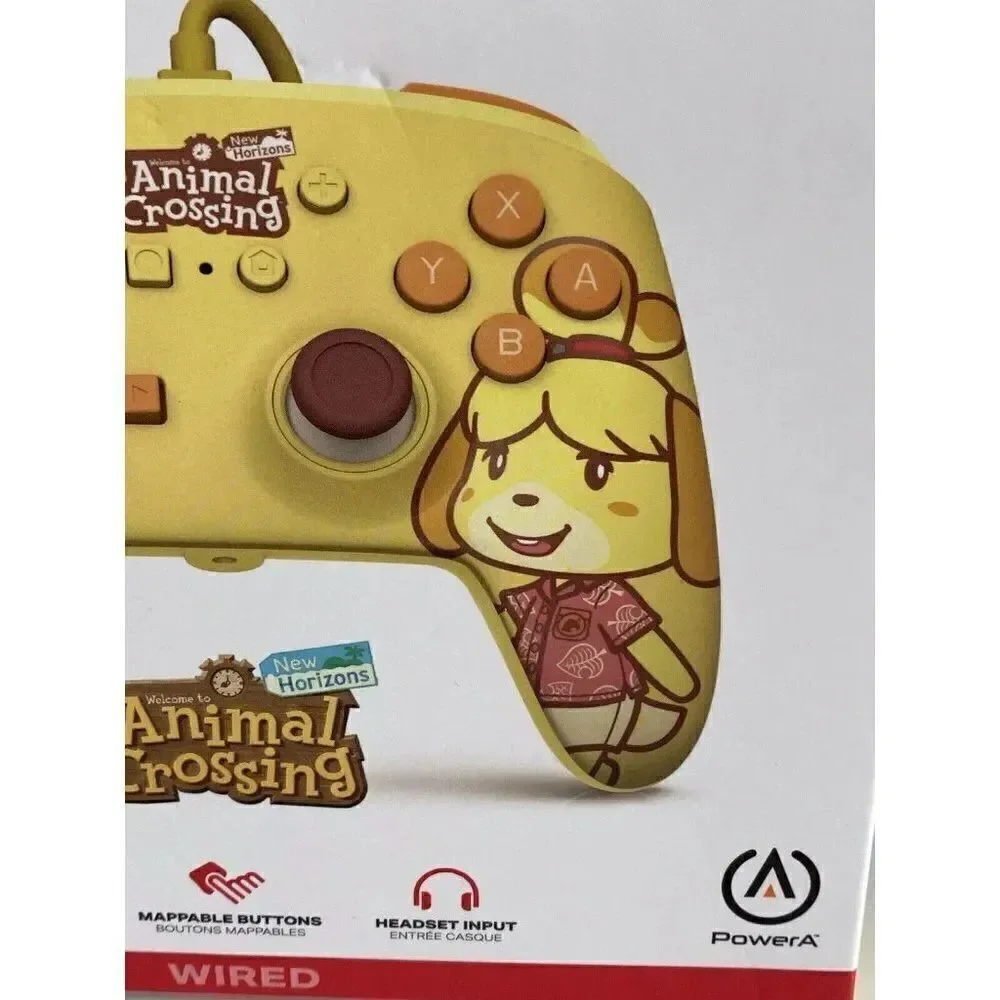 Power A Enhanced Wired Controller Nintendo Switch Animal‎ Crossing Isabelle NEW